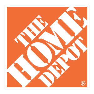 The Home Depot logo featuring PixSpin360 photo booth rentals.