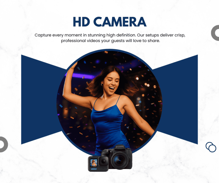 HD camera for 360 video booth