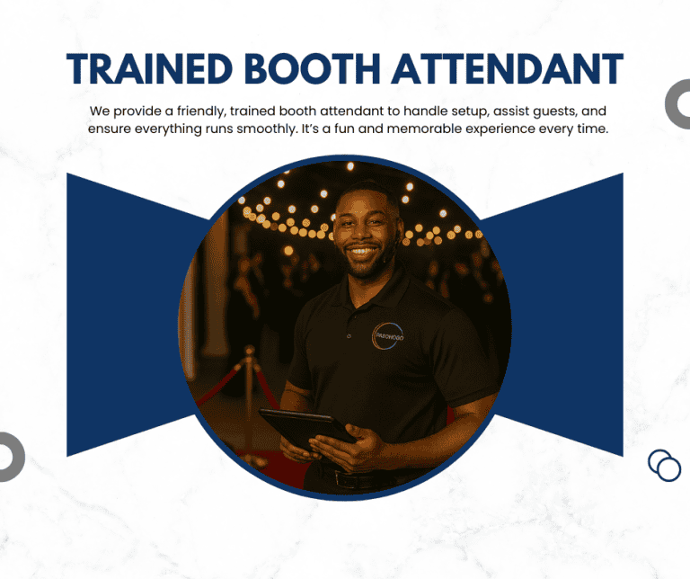 PixSpin360 trained booth attendant