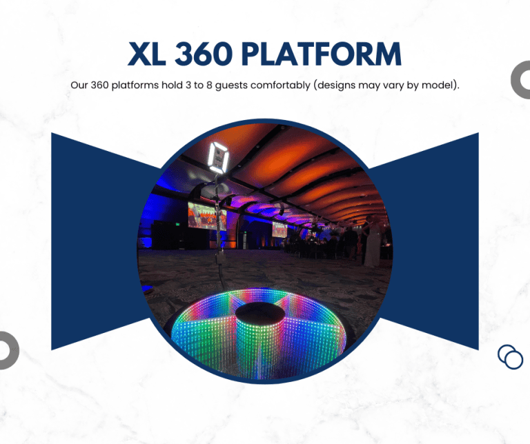 XL 360 photo booth platform for Atlanta events